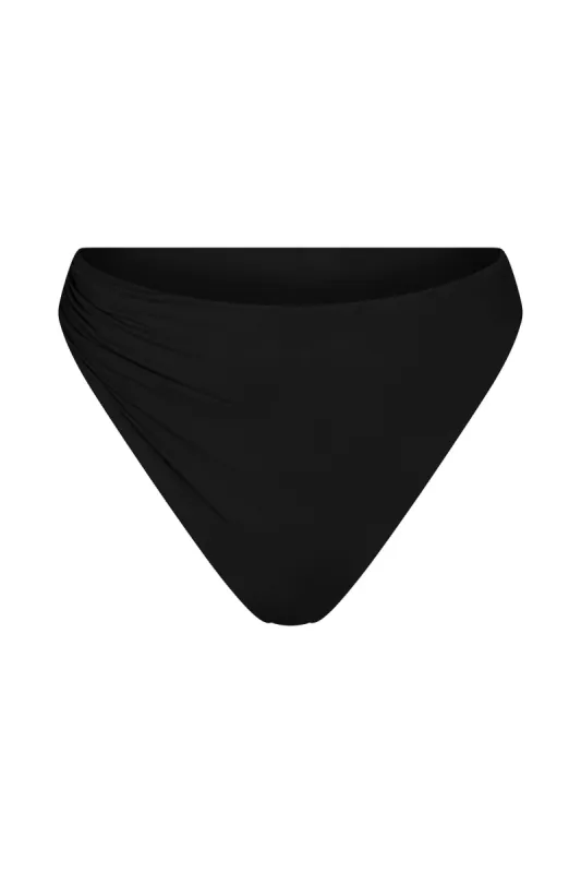 Draped Asymmetric Midi Bikini Bottom sold by Anemos