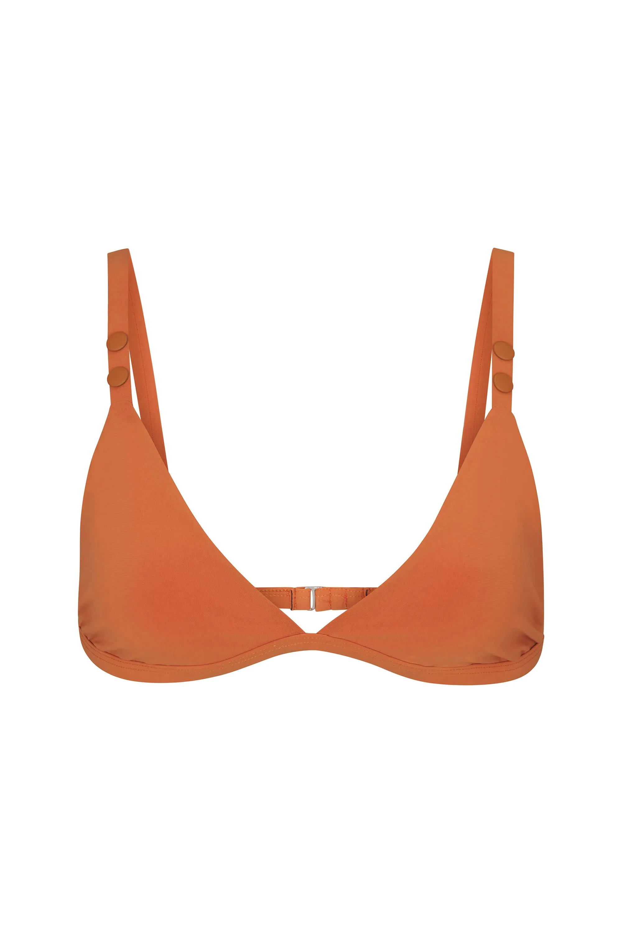Ciao Lucia x Anemos Retro Triangle Bikini Top with Rivet Detail sold by Anemos
