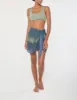 Wrap Mini Skirt in Sheer Ombre Chiffon sold by Anemos