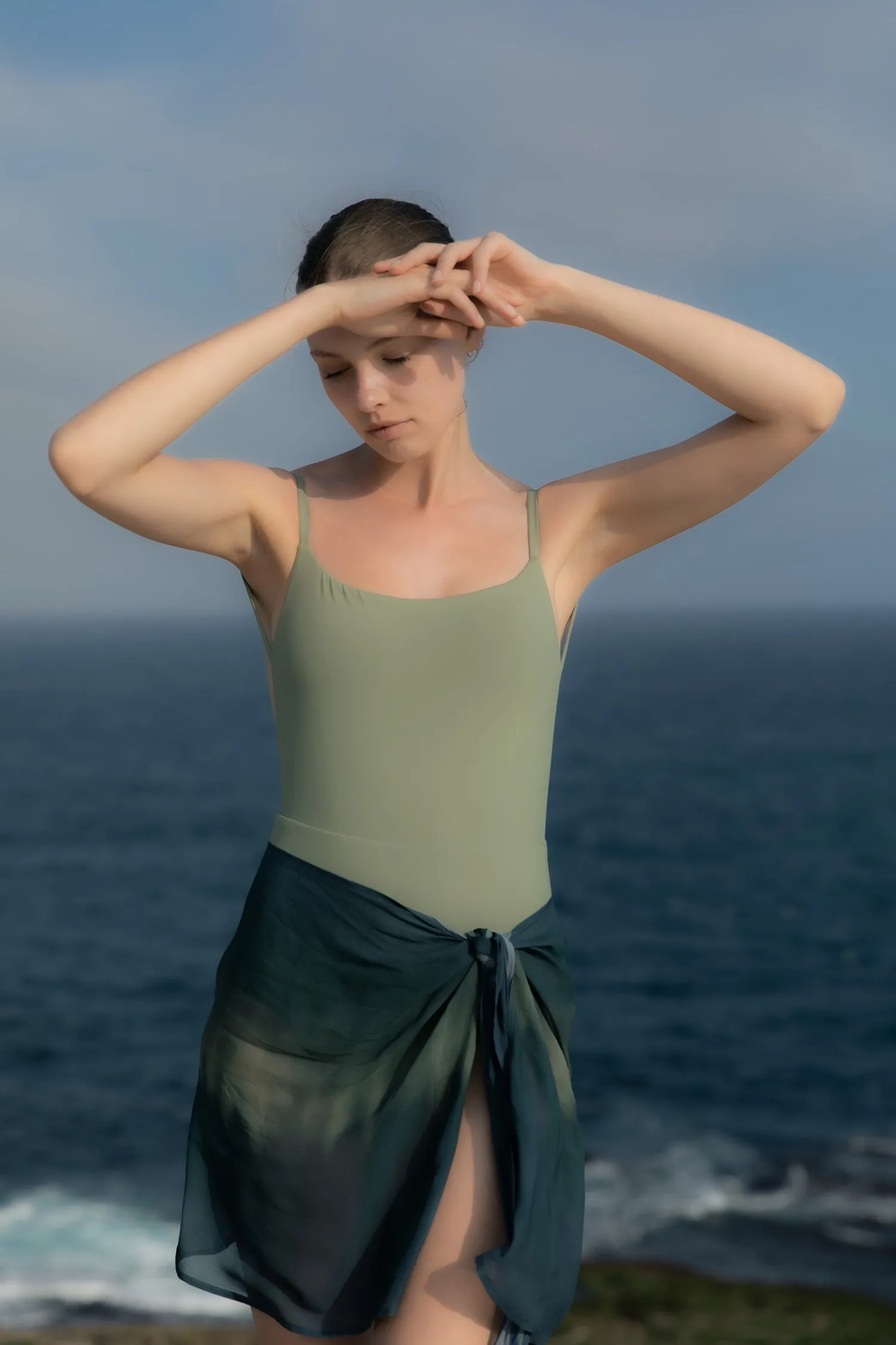 Wrap Mini Skirt in Sheer Ombre Chiffon sold by Anemos product image thumbnail 2