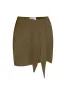 Wrap Mini Skirt Cover Up in Woven Bamboo Cotton Gauze sold by Anemos