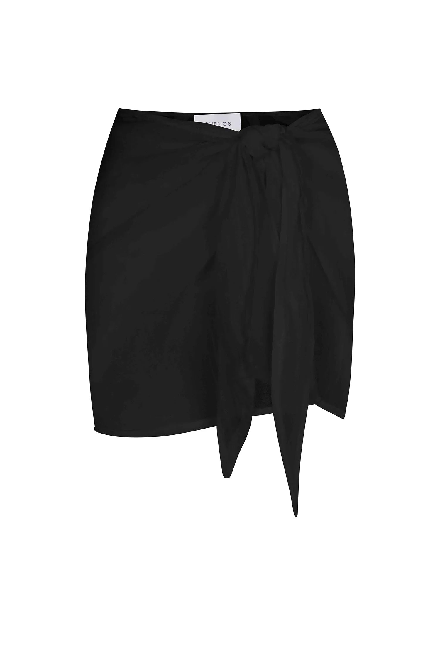Wrap Mini Skirt Cover Up in Woven Bamboo Cotton Gauze sold by Anemos product image thumbnail 4
