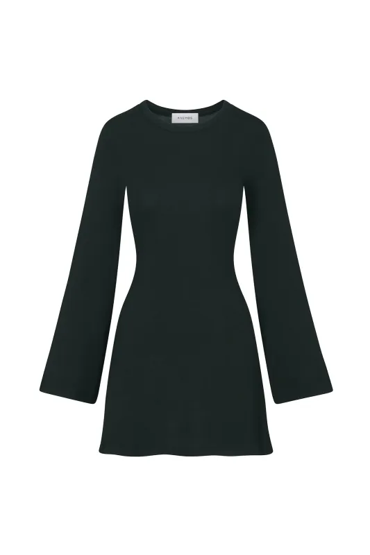 Bell Sleeve Mini Dress in Modal Knit sold by Anemos