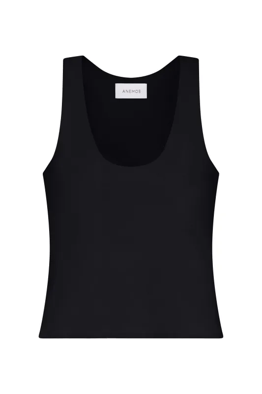 Hume Tank Top in Stretch Cotton made by Anemos