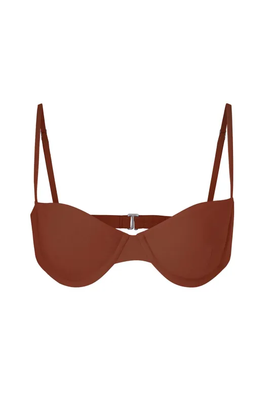 Balconette Underwire Bikini Top made by Anemos
