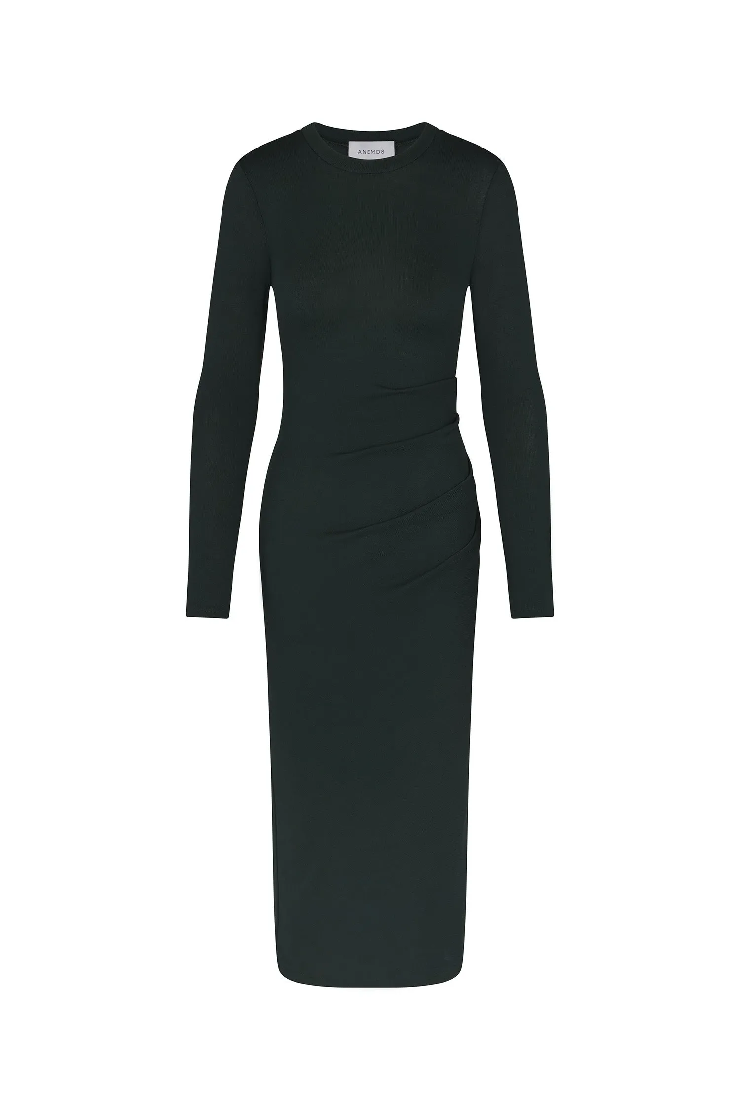 Draped Midi Dress in Modal Knit sold by Anemos product image thumbnail 4