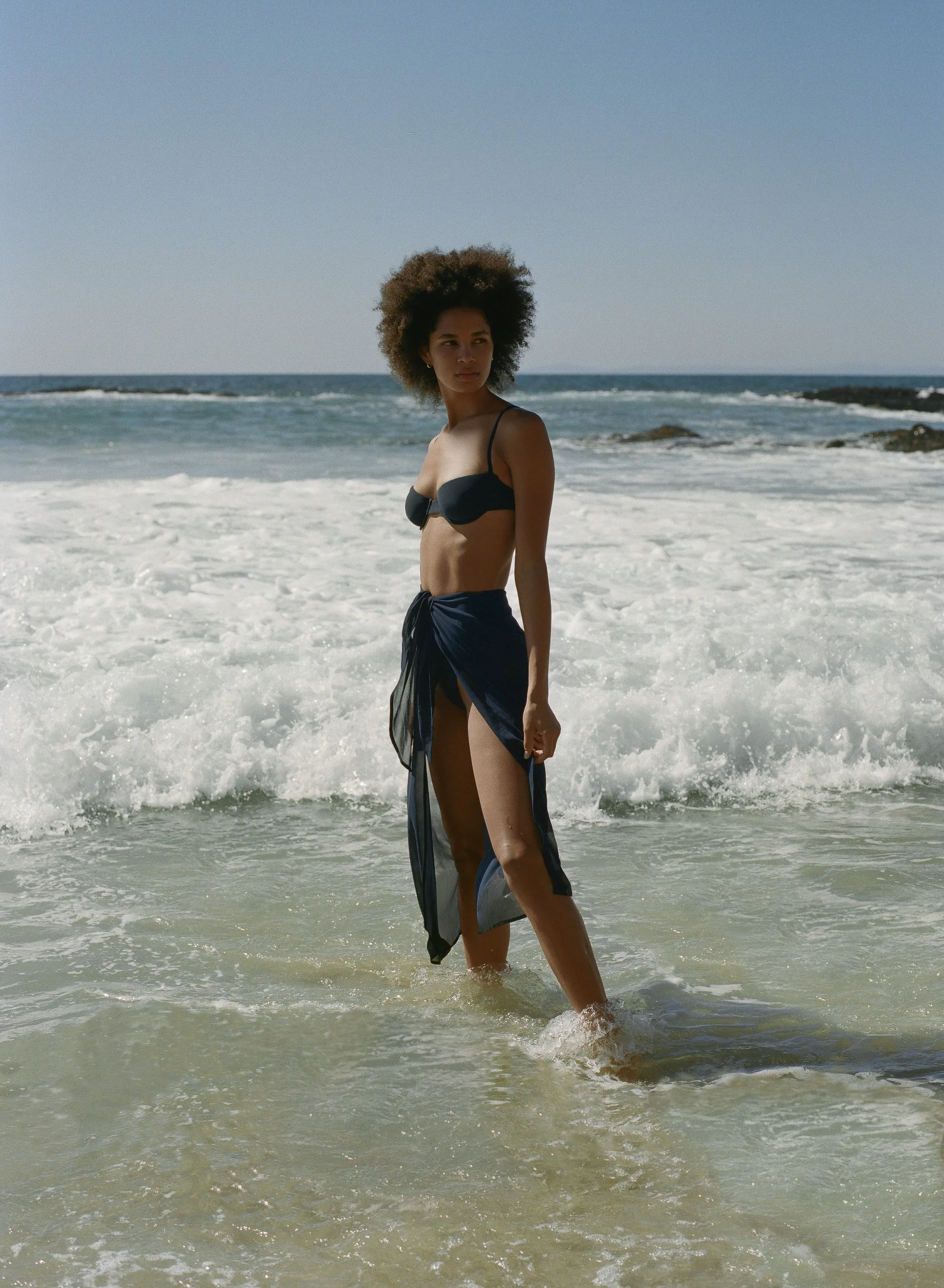 Wrap Midi Skirt in Sheer Eco-Chiffon sold by Anemos product image thumbnail 2