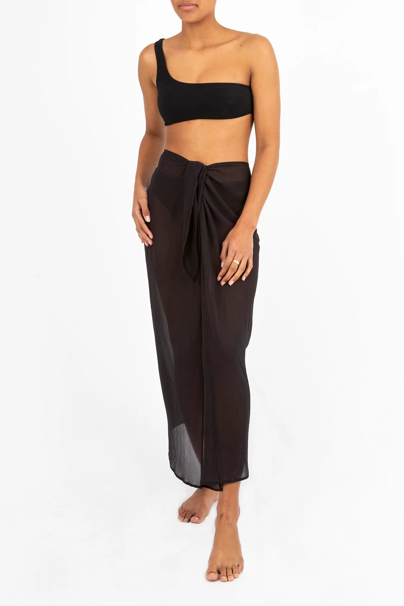 Wrap Midi Skirt in Sheer Eco-Chiffon sold by Anemos product image thumbnail 3