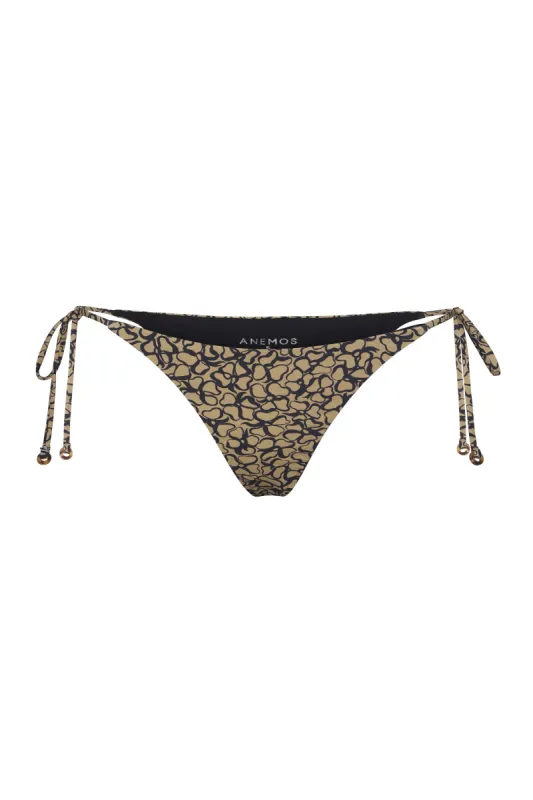 String Tie Bikini Bottom in Infinity Floral Print sold by Anemos