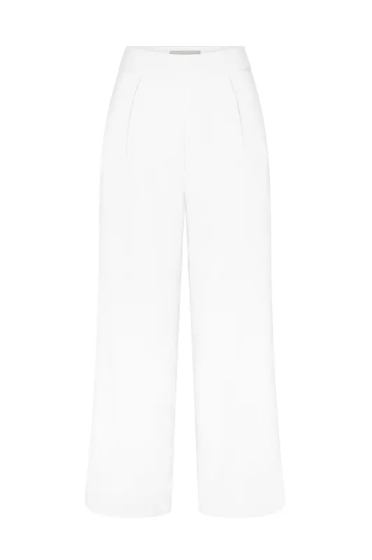 Wide Leg Pant in Stretch Twill sold by Anemos