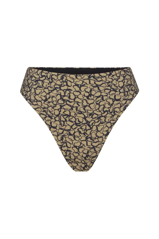 Midi High-Cut Bikini Bottom in Infinity Floral Print sold by Anemos