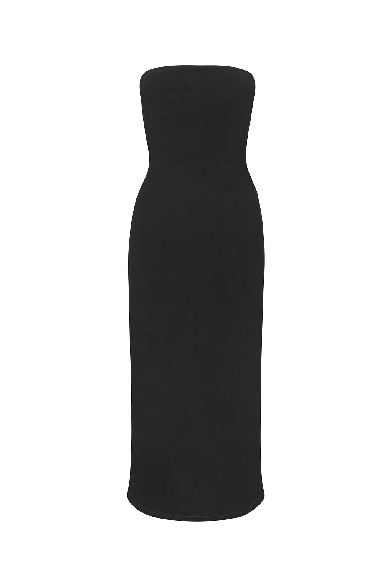 Strapless Tie Back Dress in Stretch Cupro sold by Anemos