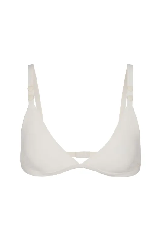 Ciao Lucia x Anemos Retro Triangle Bikini Top with Rivet Detail sold by Anemos