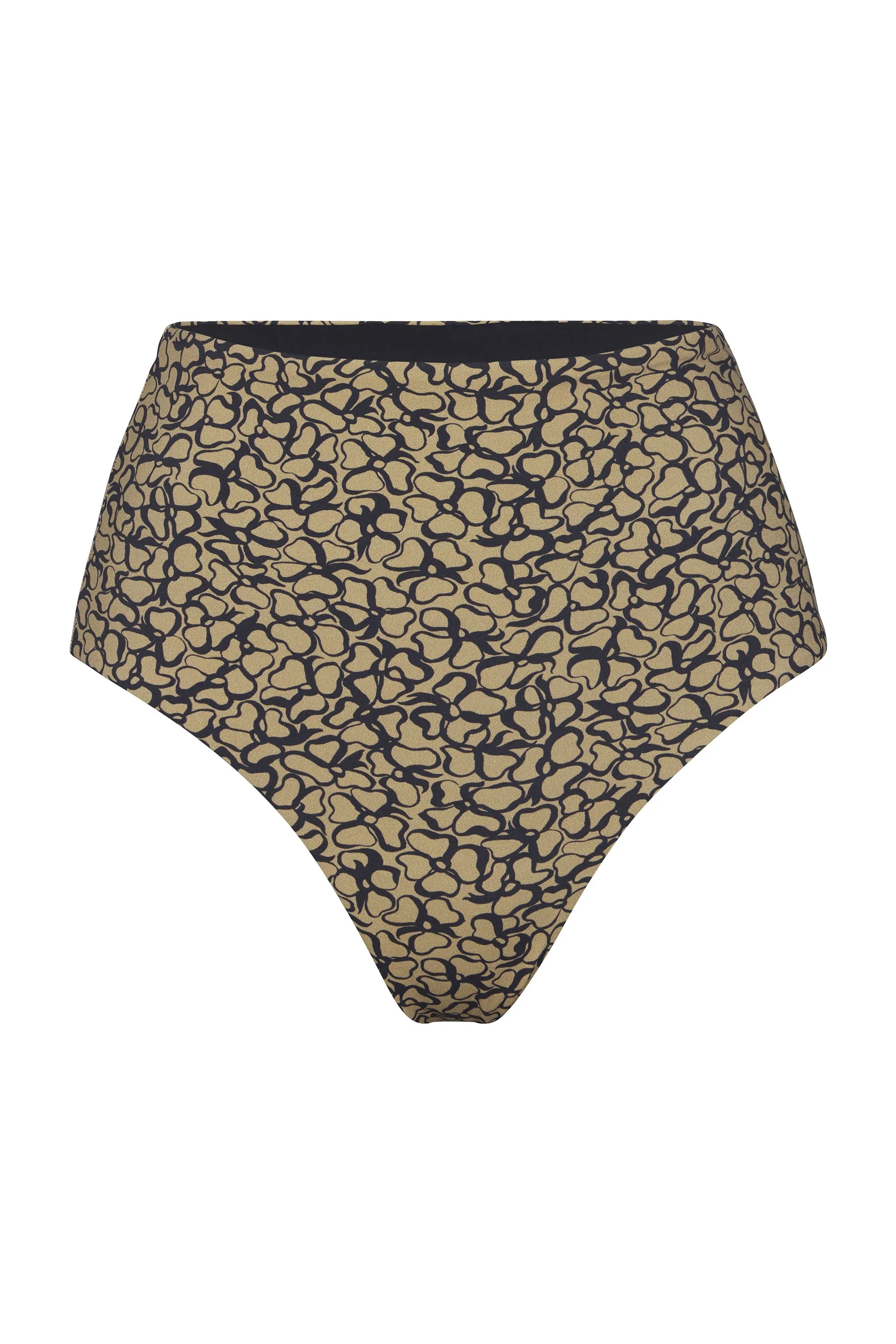 High-Waist Bikini Bottom in Infinity Floral Print sold by Anemos