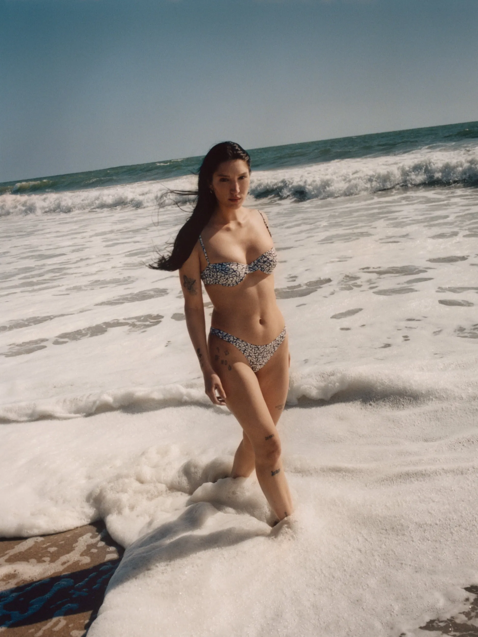 Eighties High-Cut Bikini Bottom In Infinity Floral Print sold by Anemos product image thumbnail 2