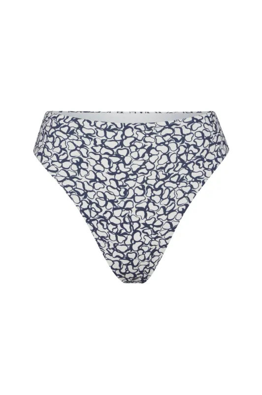Midi High-Cut Bikini Bottom in Infinity Floral Print sold by Anemos