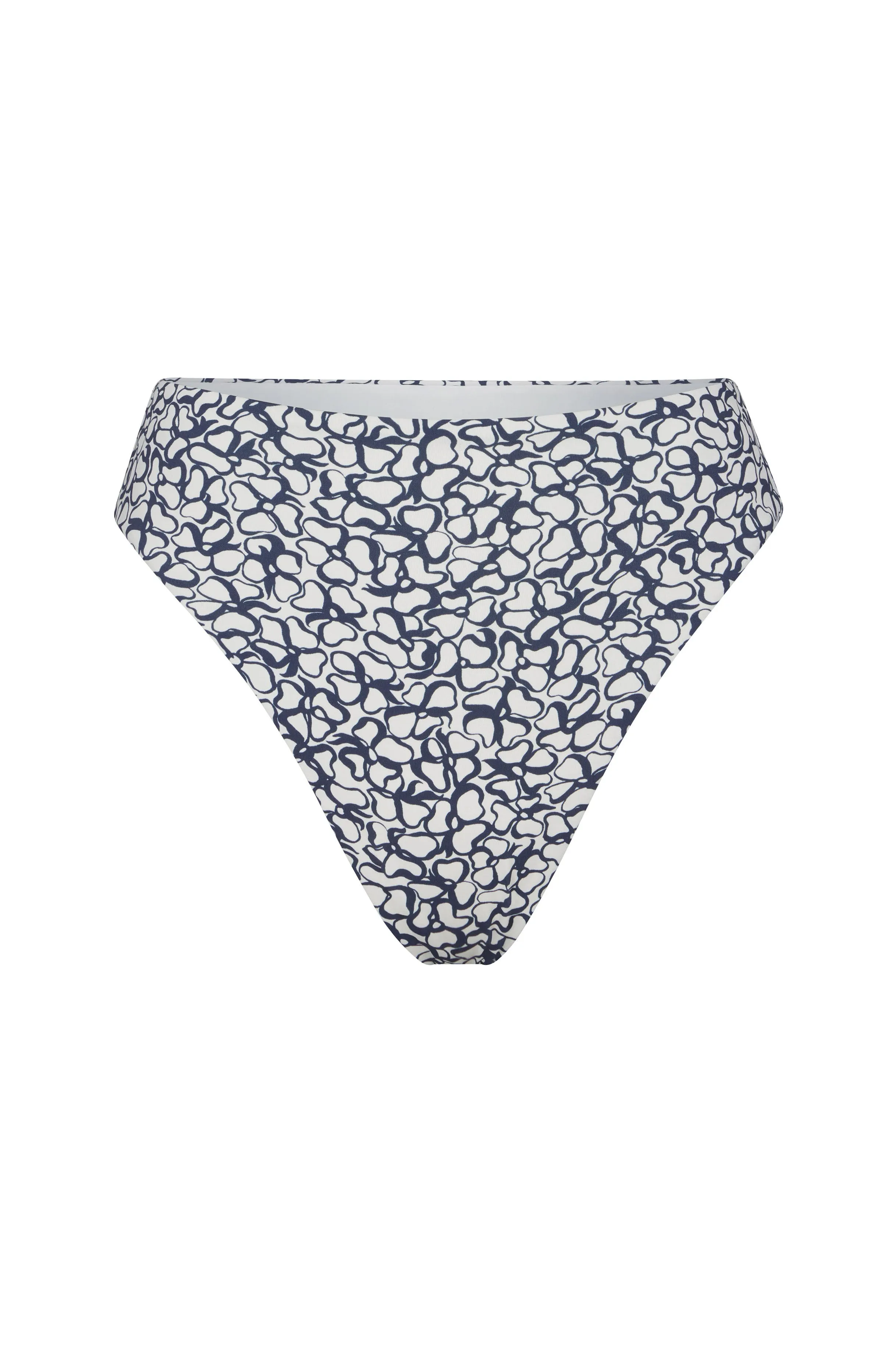 Midi High-Cut Bikini Bottom in Infinity Floral Print sold by Anemos
