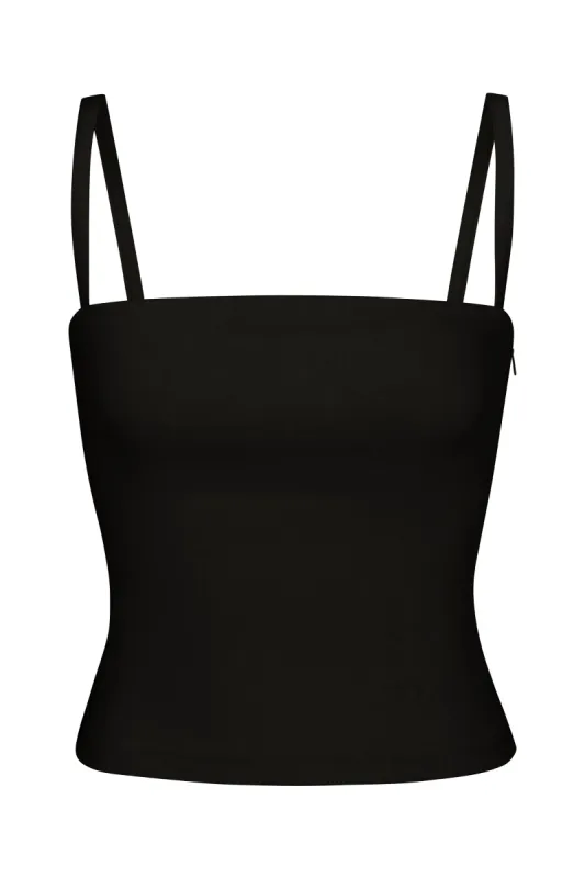 Naomi Top in Stretch Linen sold by Anemos