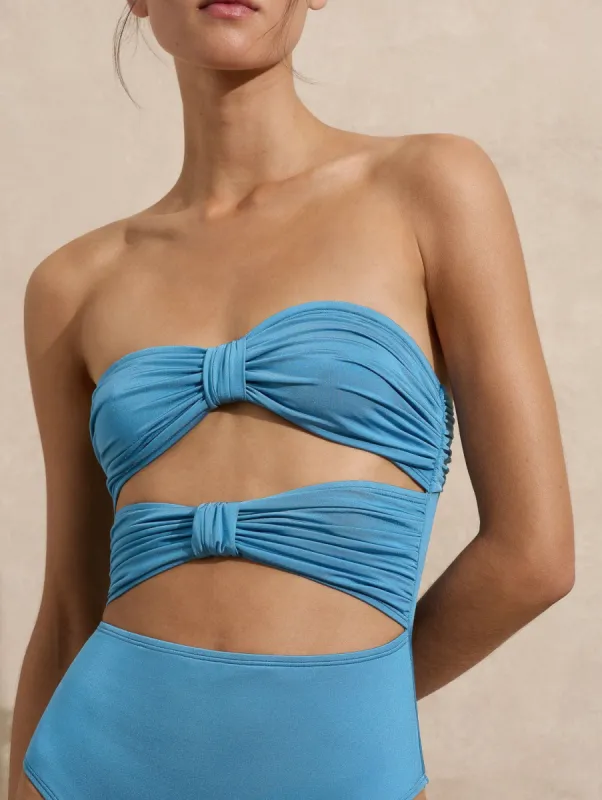 Ruched Holiday One Piece sold by Peony
