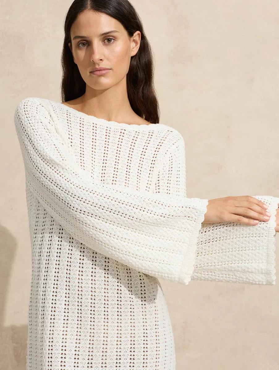 Pointelle Mini Dress sold by Peony