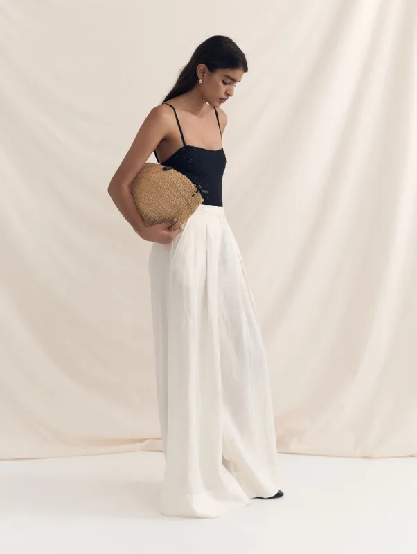 Box Pleat Pant sold by Peony
