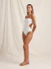 Memoir Embroidered Strapless One Piece sold by Peony