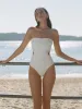 Memoir Embroidered Strapless One Piece sold by Peony