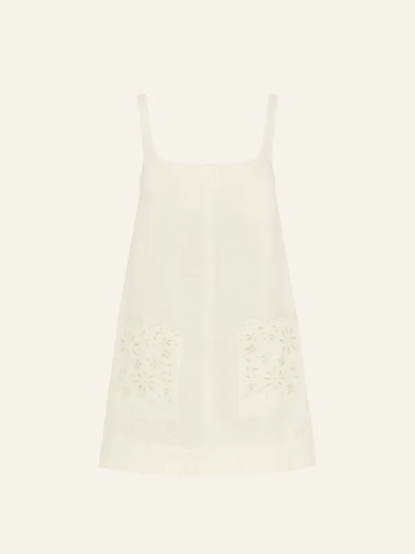 Embroidered Shift Mini Dress sold by Peony