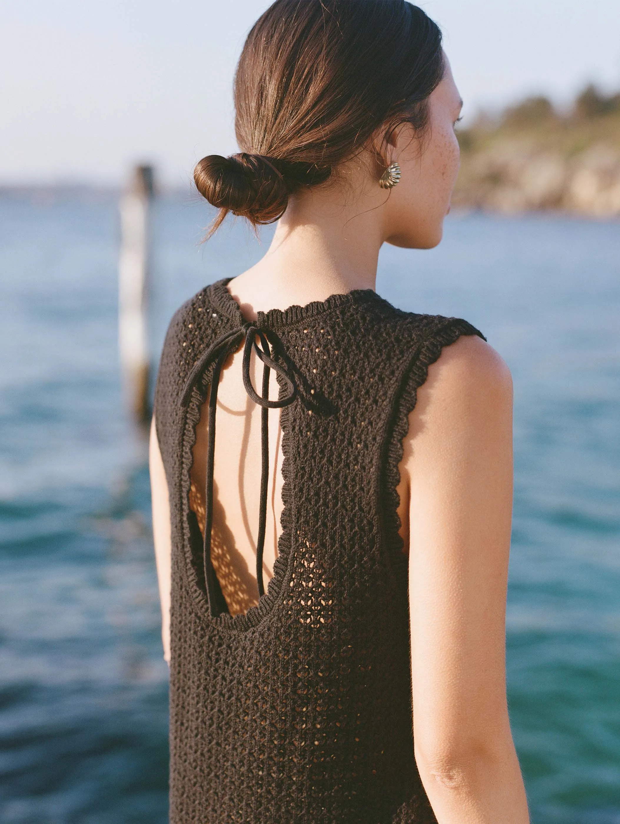 Pointelle Shift Mini Dress sold by Peony product image thumbnail 2