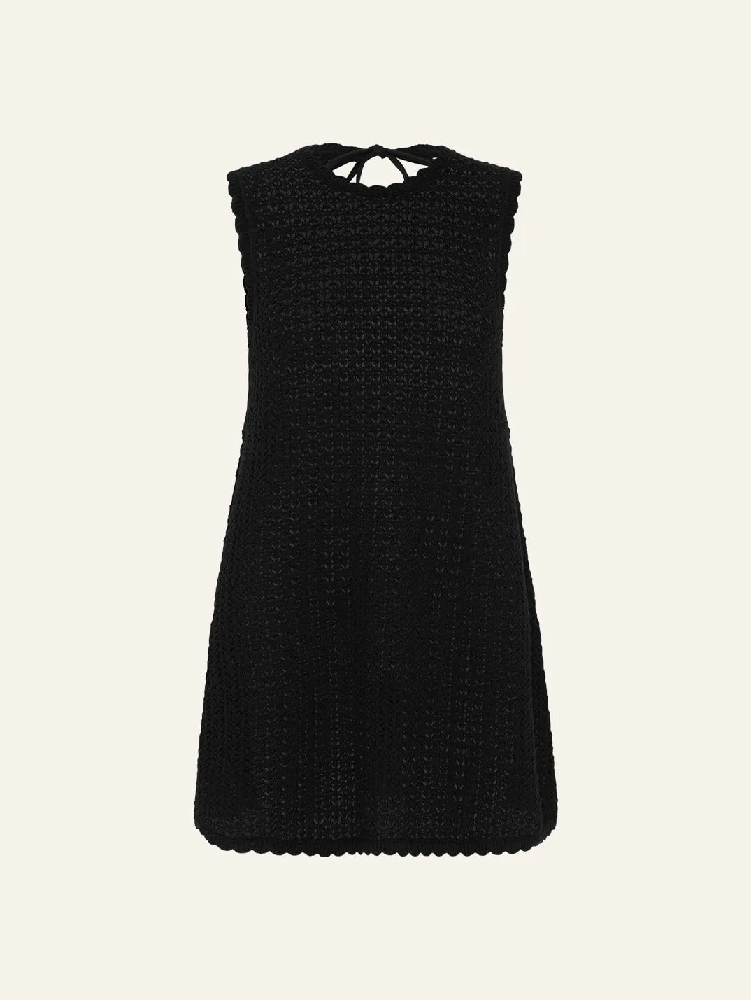 Pointelle Shift Mini Dress sold by Peony
