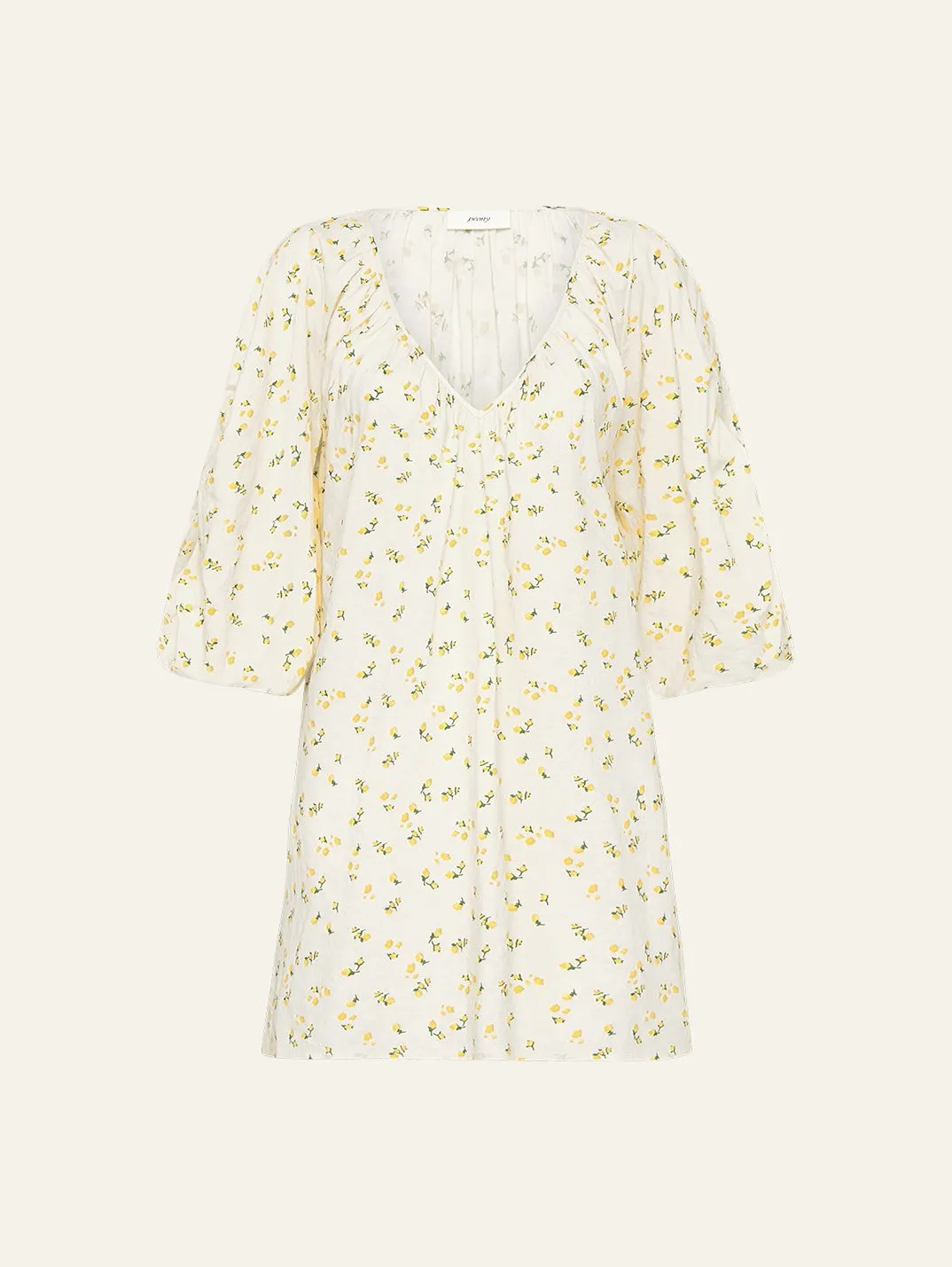 Gathered Mini Dress sold by Peony