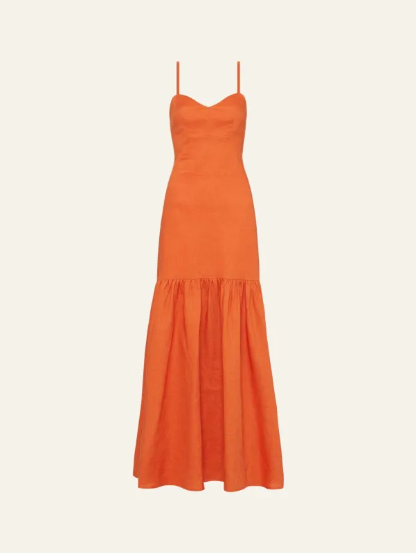 Tie Back Midi Dress made by Peony