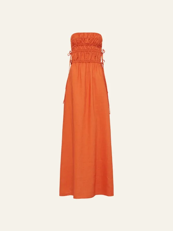 Strapless Midi Dress sold by Peony