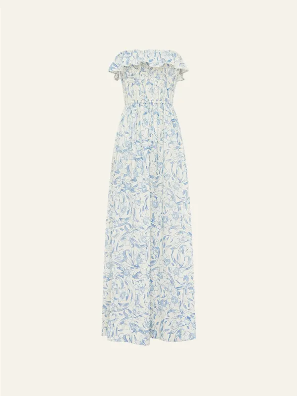 Shirred Midi Dress sold by Peony