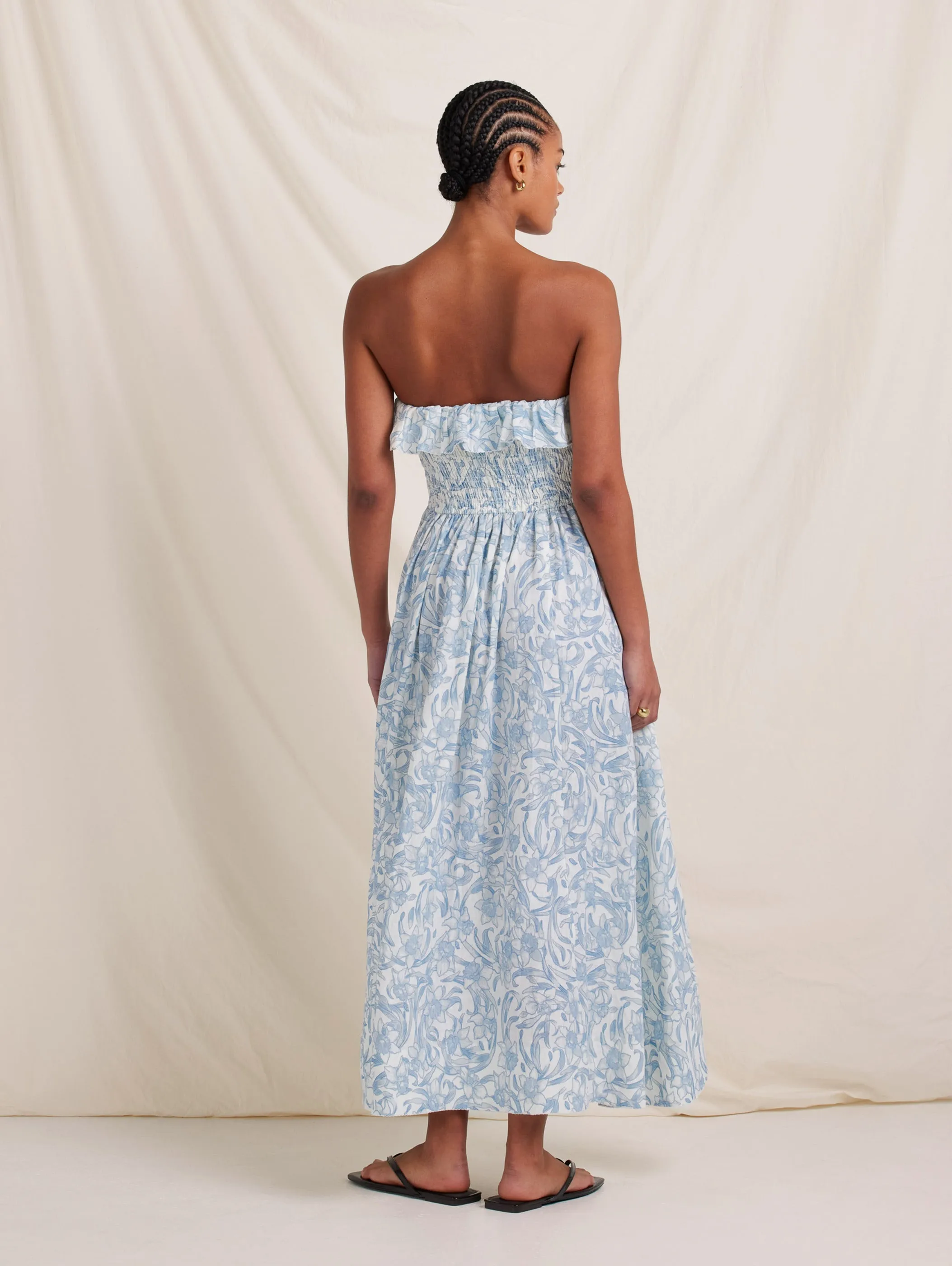 Shirred Midi Dress sold by Peony product image thumbnail 5