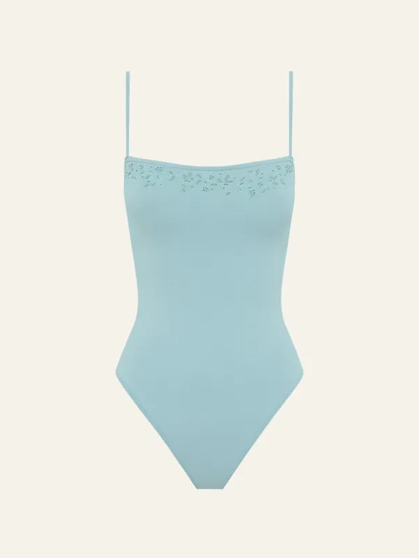 Memoir Embroidered Essential One Piece sold by Peony