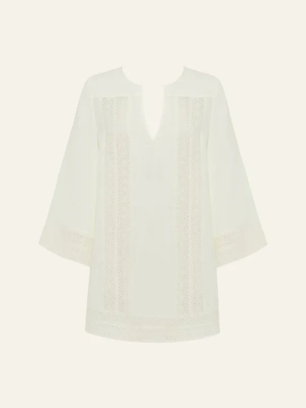 Broderie Smock Dress sold by Peony