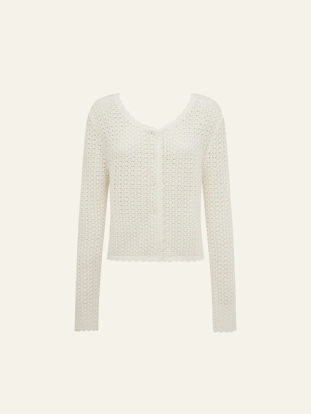 Pointelle Cardigan sold by Peony