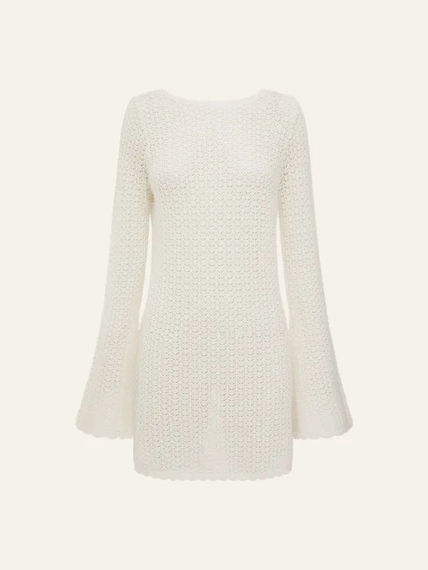 Pointelle Rosie Mini Dress sold by Peony