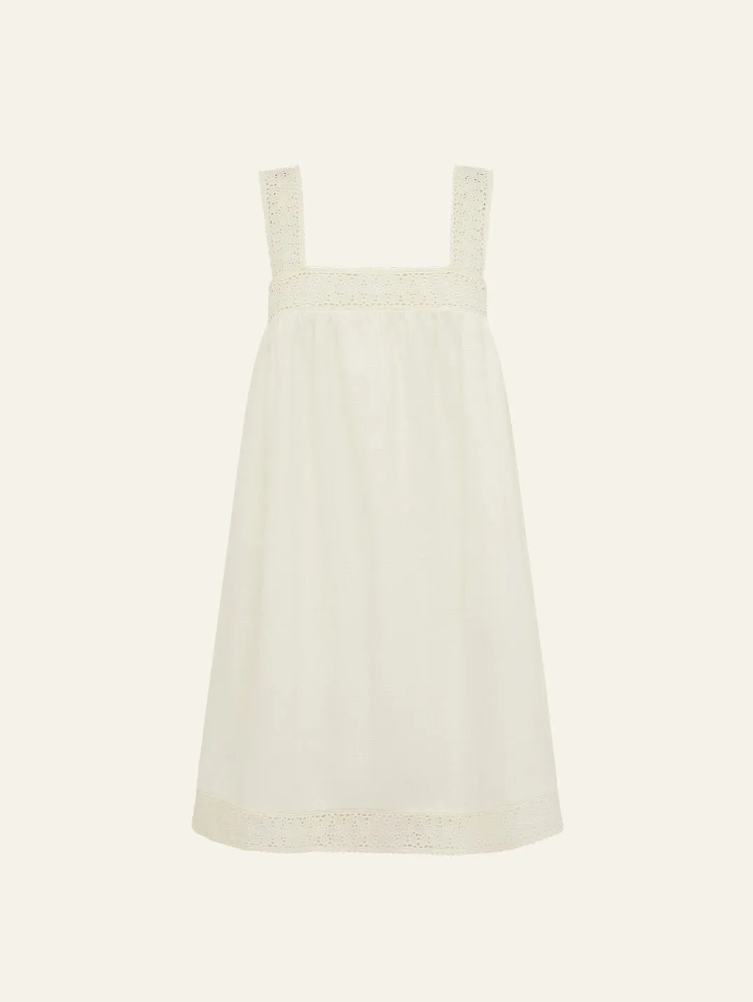 Broderie Mini Dress sold by Peony