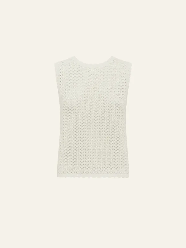 Pointelle Top made by Peony