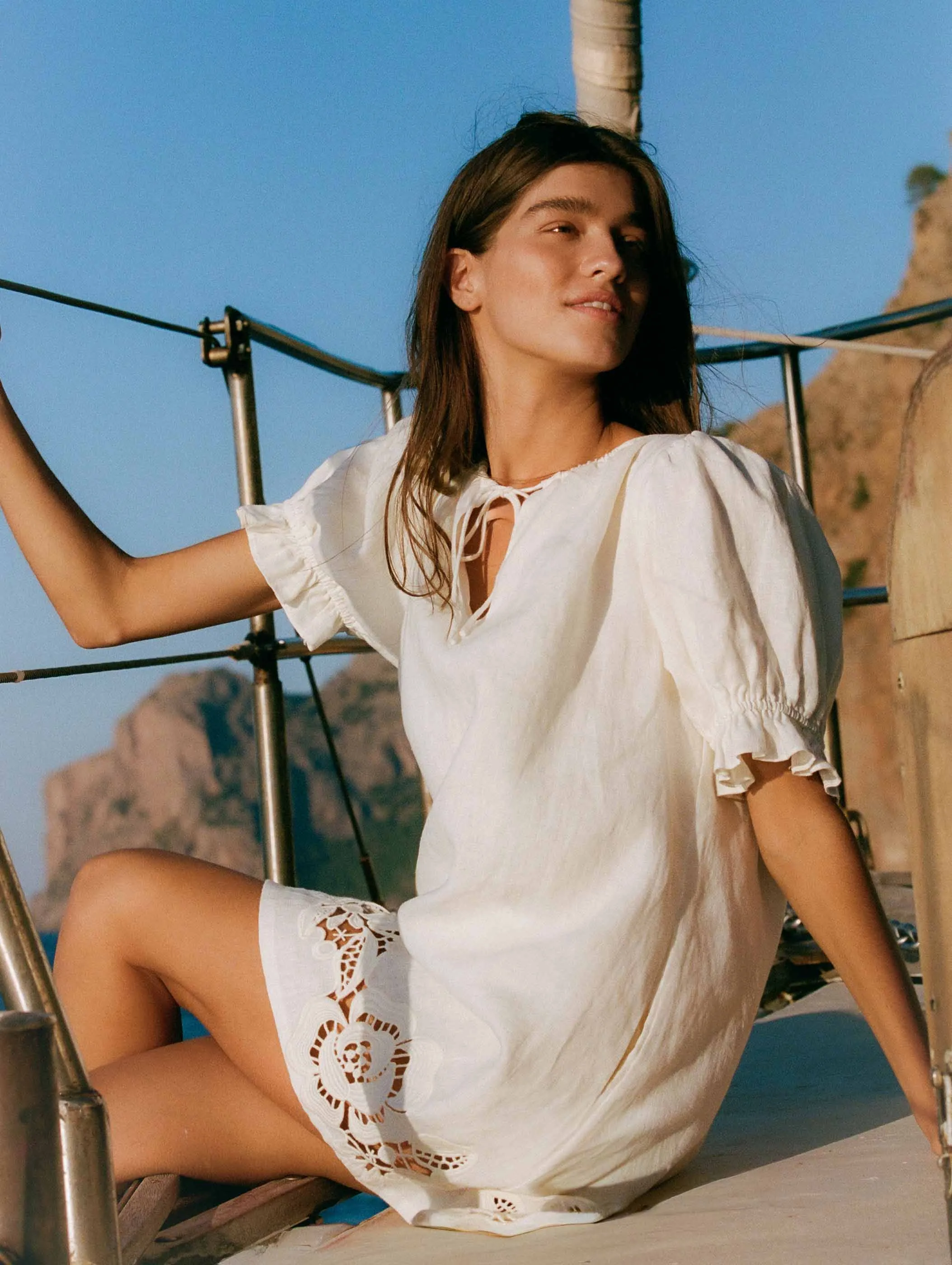 Embroidered Poets Mini Dress sold by Peony product image thumbnail 5