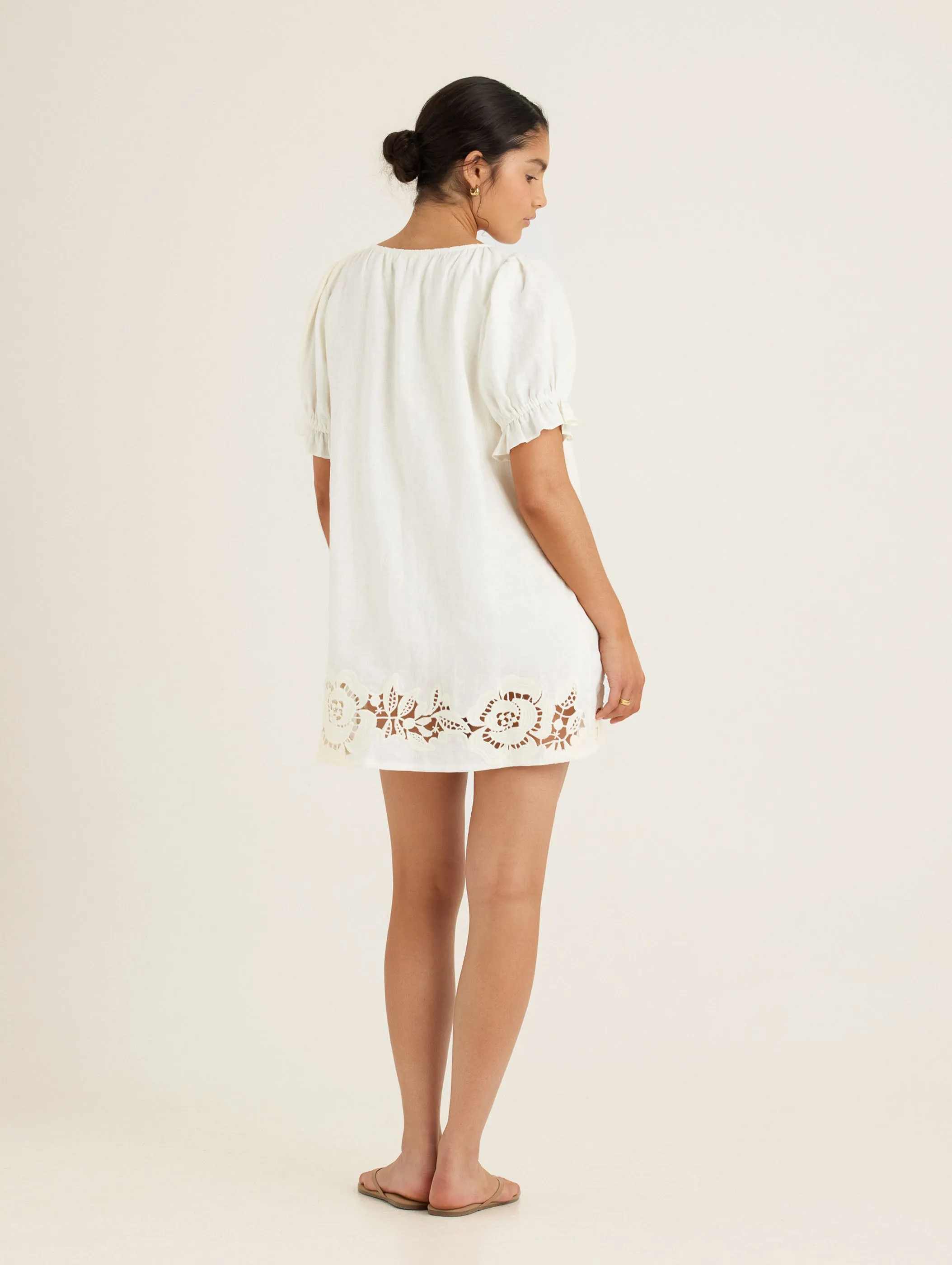 Embroidered Poets Mini Dress sold by Peony product image thumbnail 4