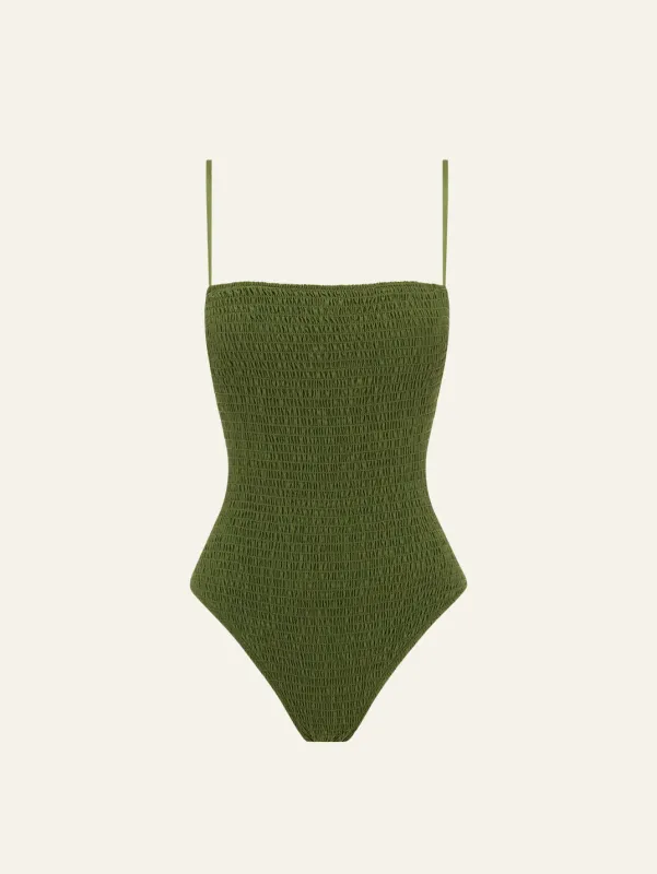 Shirred One Piece made by Peony