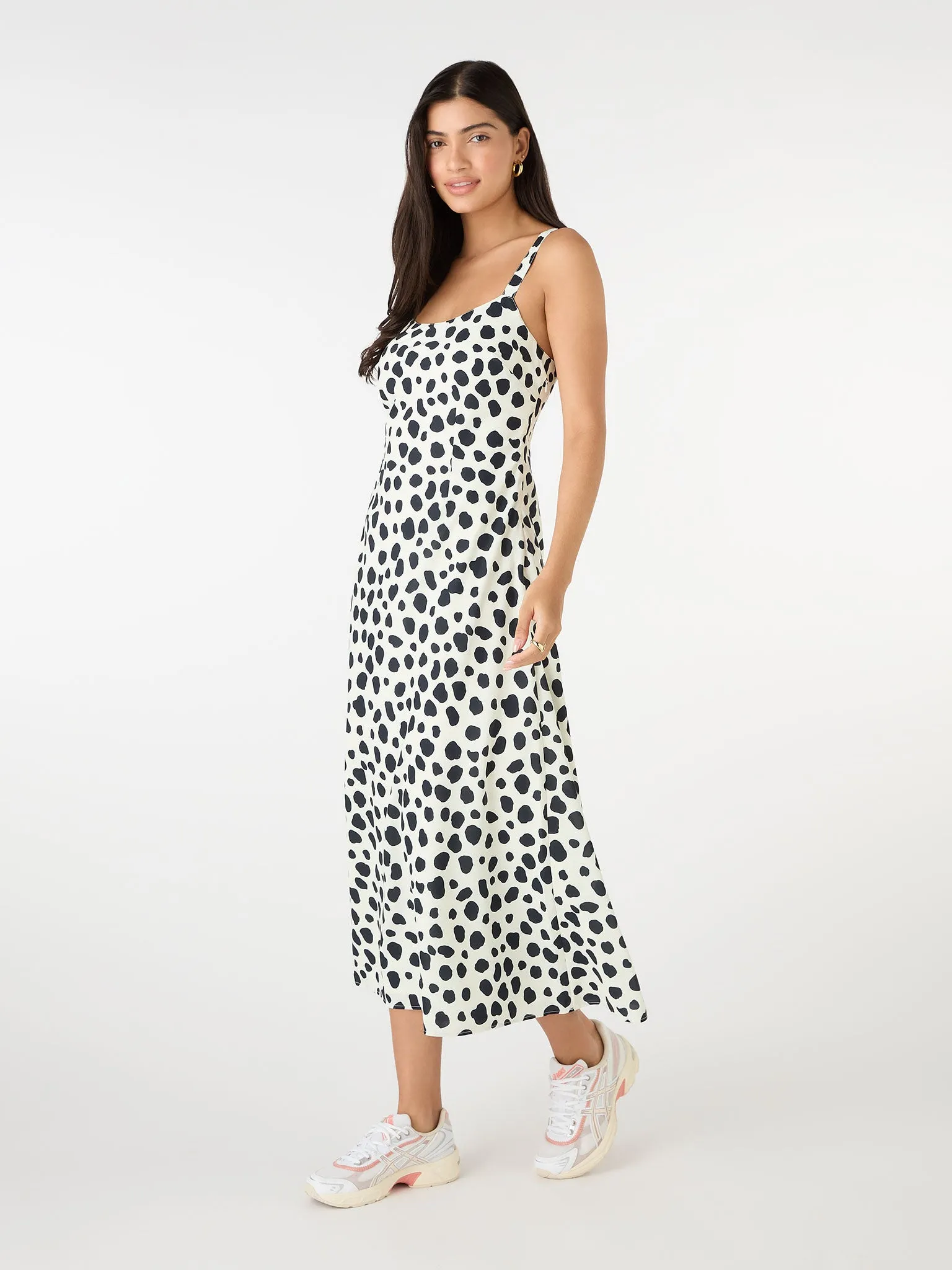 Lily Midi Dress in Animal Print sold by Omnes product image thumbnail 2