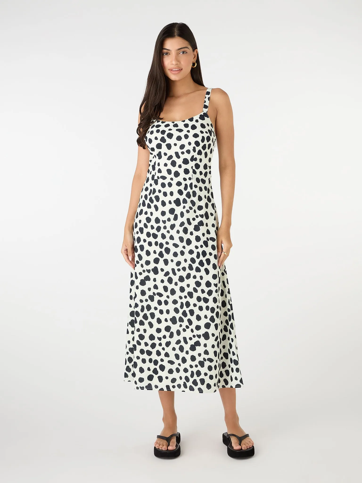 Lily Midi Dress in Animal Print sold by Omnes product image thumbnail 4