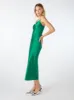 Riviera Midi Dress in Viridian Green sold by Omnes