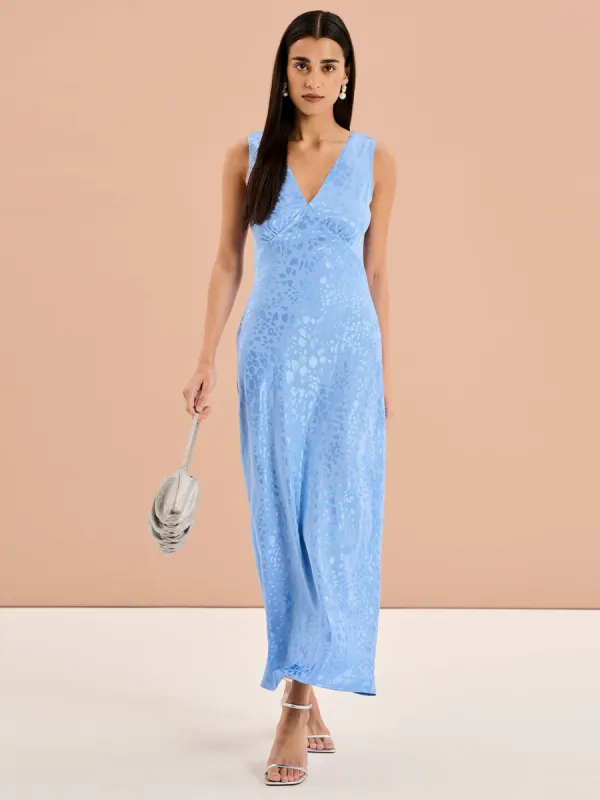 Iris Maxi Dress in Light Blue sold by Omnes