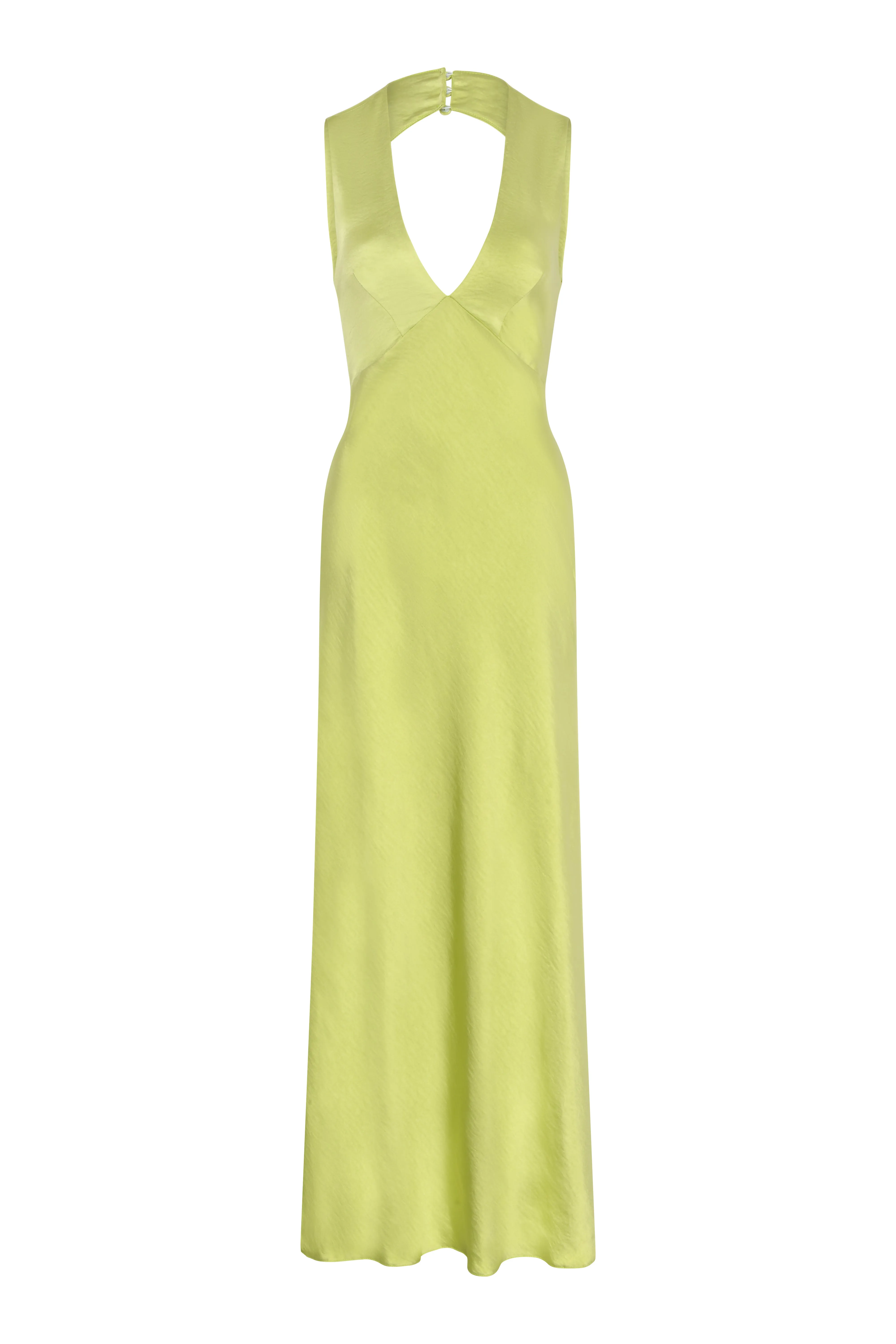 Nova Tie Back Dress in Lime Green sold by Omnes product image thumbnail 4