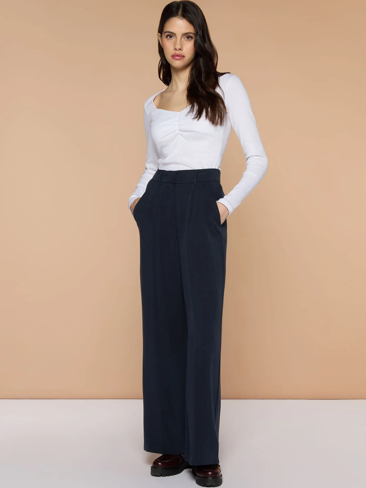 Lucinda Jersey Top in White sold by Omnes product image thumbnail 2